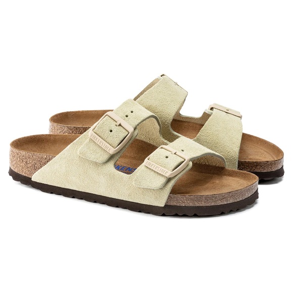 BIRKENSTOCK ARIZONA SOFT FOOTBED Suede Almond 37 US 6.5 - 7women - Picture 1 of 13